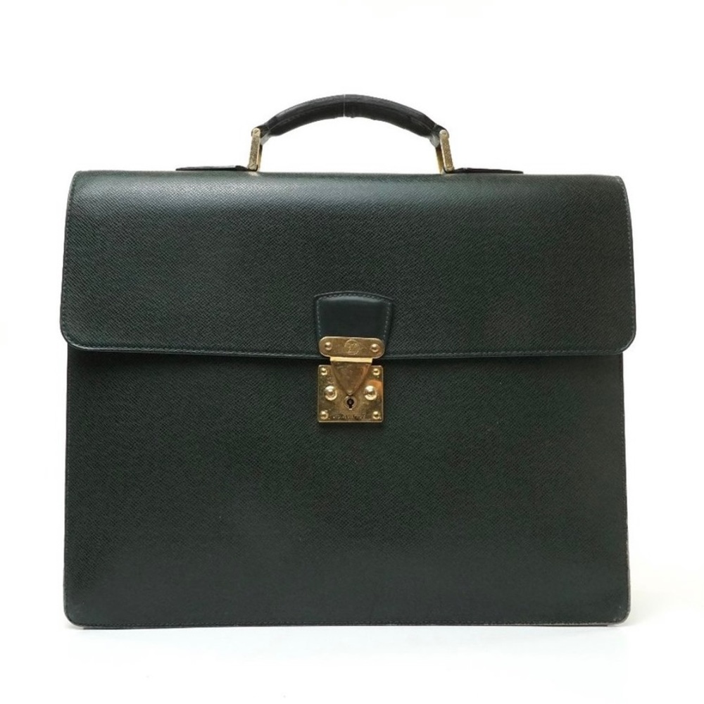 Louis Vuitton Moskova Brief Case Leather 
Green